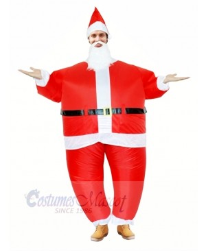 Santa Claus Inflatable Halloween Christmas Xmas Mascot Costumes Cartoon For Adults