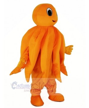 Orange Octopus Plush Adult Mascot Costume Cartoon