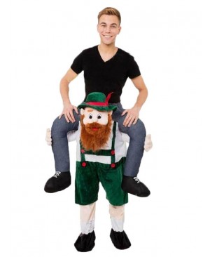 Piggy Back Carry Me Bavarian Beer Guy Ride Mascot Costume Fancy Dress