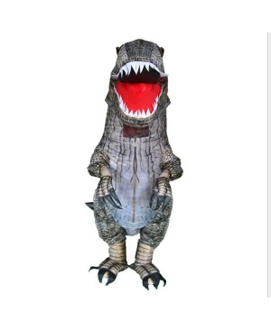 Fierce Tyrannosaurus Dinosaur Inflatable Costume T-Rex Halloween Christmas Costume for Adult