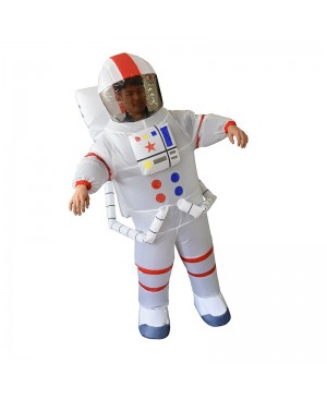 Astronaut Inflatable Costume Spaceman Fancy Blow up Bodysuit for Adult