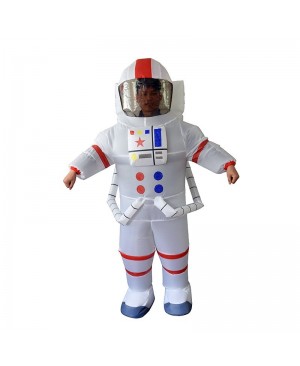 Astronaut Inflatable Costume Spaceman Fancy Blow up Bodysuit for Adult