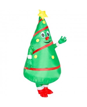 Christmas Tree Inflatable Costume Adults Blow Up Suit Halloween Party Cosplay Mascot