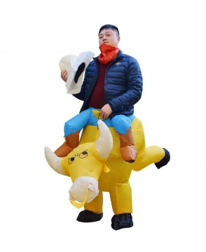 Cow Carry me Ride on Inflatable Costume Halloween Xmas for Adult