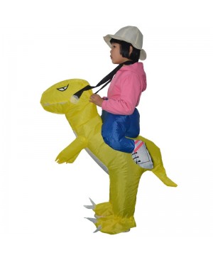 T-Rex Dinosaur Carry me Ride On Inflatable Costume Halloween Christmas For Child 