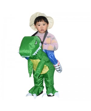 T-Rex Dinosaur Carry me Ride On Inflatable Costume Halloween Christmas For Kid 