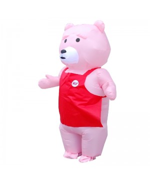 Pink Teddy Bear Inflatable Costume Halloween Xmas Cosplay Costume