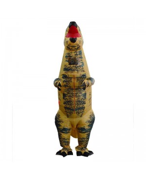 Yellow Stegosaurus Dinosaur Inflatable Costume Halloween Christmas Costume for Adult/Kid