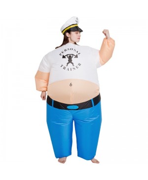 Personal Trainer Inflatable Costume the Sailor Man Cosplay Costume for Adult Female