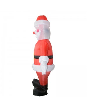 Santa Claus with Yellow Belt Inflatable Costume Halloween Christmas Costume for Adult