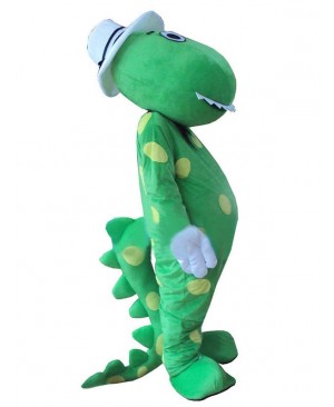 Green Wiggles Dorothy The Dinosaur Adult Mascot Costume
