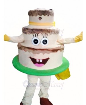 High Quality Cake Mascot Costume 