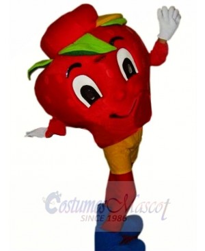 Happy Strawberry Mascot Costume 