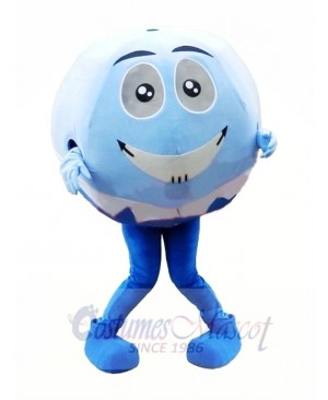 Blue & White Ball Mascot Costume 
