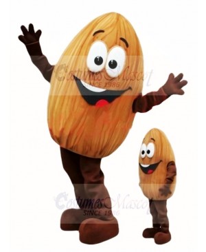 Cute Almond Mascot Costume 