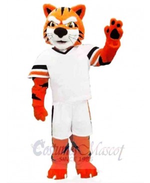 Sporty Powerful Tiger Mascot Costume 