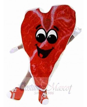 Steak Mascot Costume 