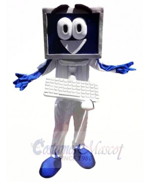 Happy Computer Mascot Costume 