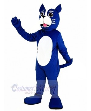 Blue Boston Terrier Dog Mascot Costume Animal