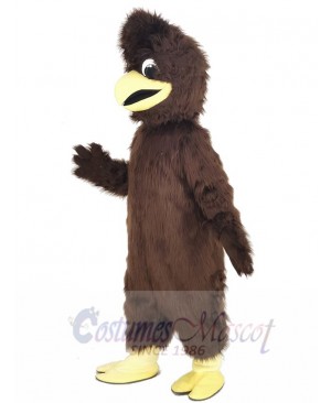 Brown Crested Hawk Mascot Costume Animal