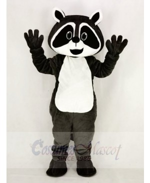 Dark Grey Robbie Raccoon Mascot Costume College