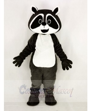 Dark Grey Robbie Raccoon Mascot Costume College