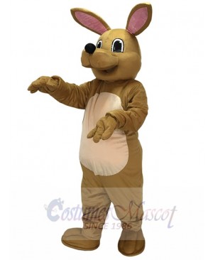 Cute Tan Kangaroo Mascot Costume