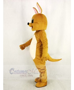 Cute Brown Kangaroo Mascot Costume Animal