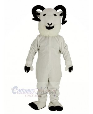 New White Sheep Big Horned Mascot Costume Animal