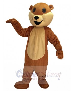 High Quality Realistic New Brown Ollie Otter Mascot Costume