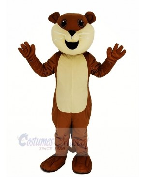 Brown Ollie Otter Mascot Costume Animal