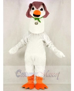 White Mother Goose Mascot Costume School	