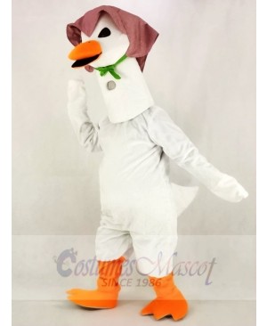 White Mother Goose Mascot Costume School	