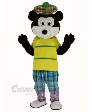 Golfing Gopher with Yellow T-Shirt Mascot Costume