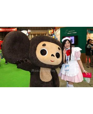 Cheburashka Russian Monkey Mascot Character Costume Fancy Dress Outfit