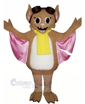 Bat with Yellow scarf Mascot Costumes Animal