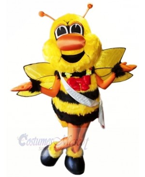 Battle Bee with Red Bow Mascot Costumes Animal