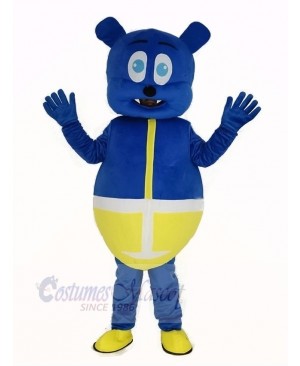 Blue Bear Monster Mascot Costume Cartoon