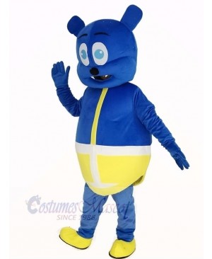 Blue Bear Monster Mascot Costume Cartoon