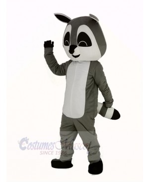 Gray Raccoon Mascot Costume Adult