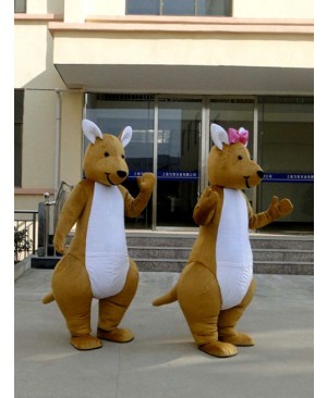 Red or Pink Kangaroo Mascot Costume