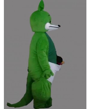 Green Kangaroo Mascot Costume