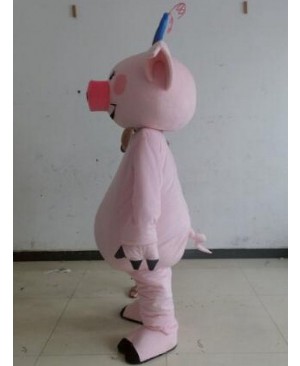 Character Adult Cute Pink Pig Mascot Costume