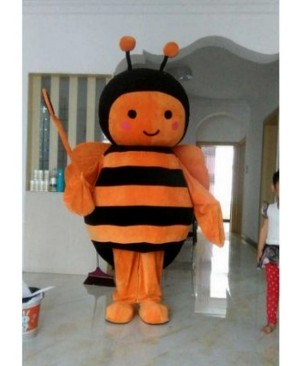 Orange Black Bee Christmas Halloween Mascot Costume