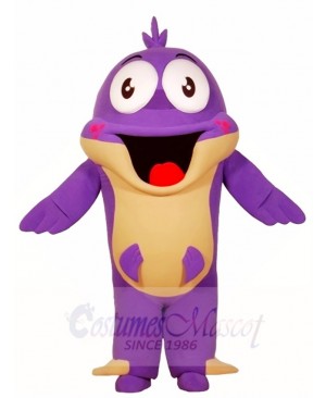 Big Purple Fish Mascot Costumes Sea Ocean