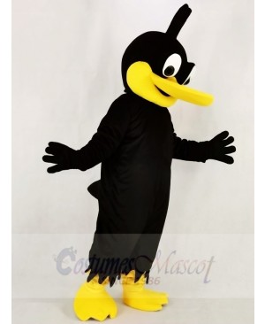 Black Duck with Yellow Mouth Mascot Costume College