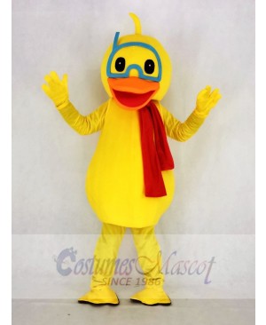 Cute Yellow Duck Mascot Costume School