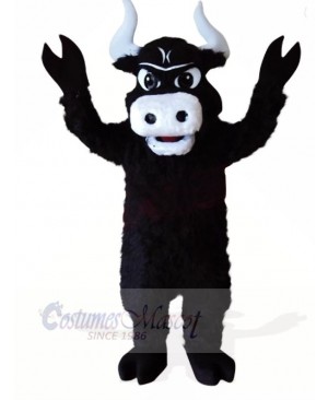 Strong Black Bull Mascot Costumes Animal