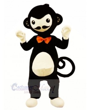 Black Monkey with Red Bow Mascot Costumes Animal