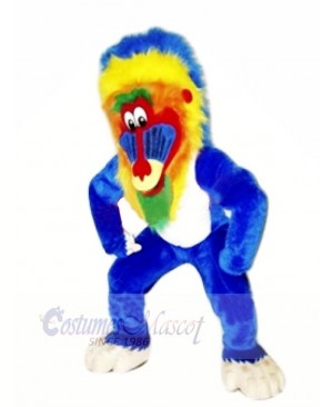 Funny Blue Baboon Mascot Costumes Animal